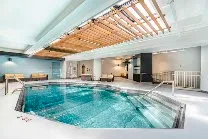 Indoor pool and hot tub