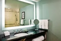 Spacious suites with large bathrooms