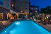 Outdoor pool for guest relaxation