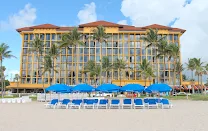 Beachfront setting across from Deerfield Beach Fishing Pier