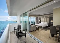 Rooms with balconies overlooking Biscayne Bay
