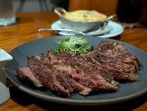 Premium, dry-aged ribeye steak
