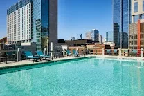 Outdoor pool for relaxation and socializing
