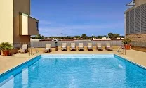 Outdoor pools and tennis courts