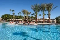 Multiple pools and tennis courts