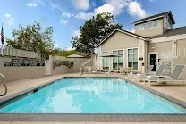 Outdoor pool for guest relaxation