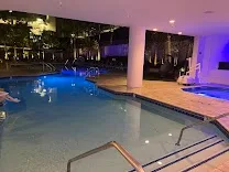 24-hour workout room with diverse equipment